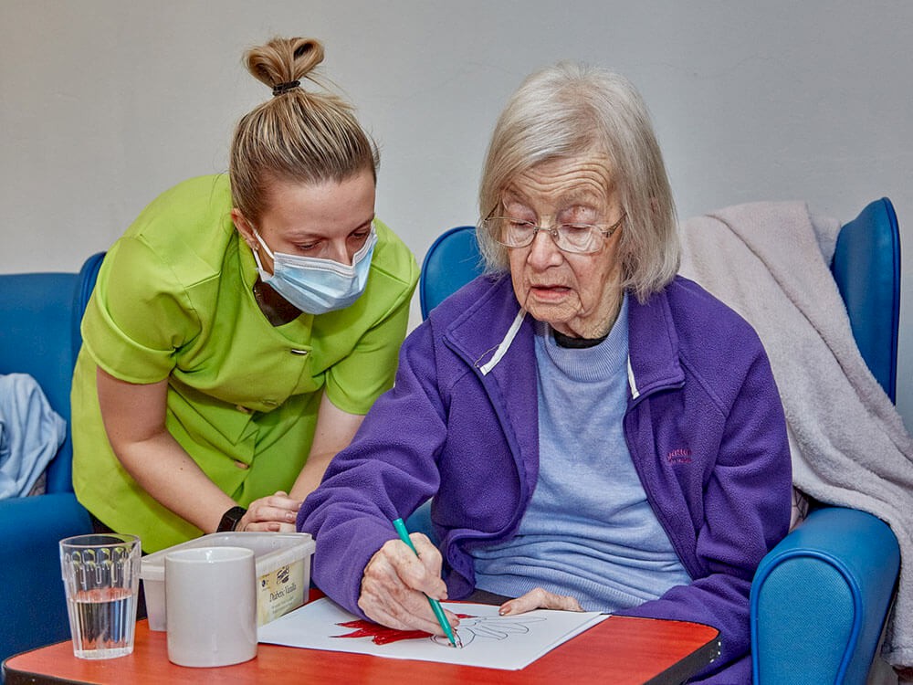 Residents Drawing Activity